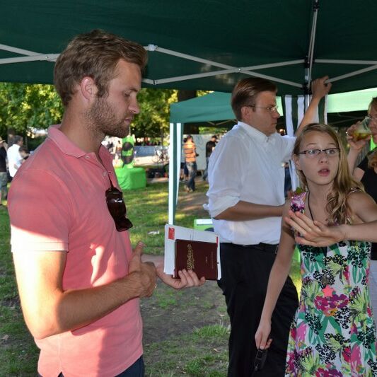 Foto von der laut Open Air Versammlung im Annapark 2014