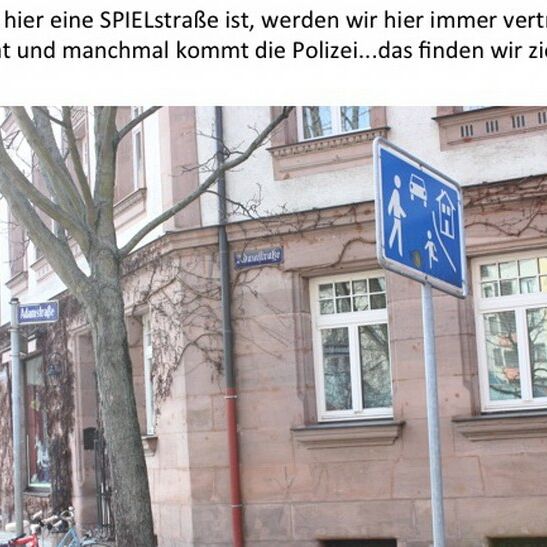 Bildlich kreativ gestaltetes Anliegen der Free Urban Stylers 2013