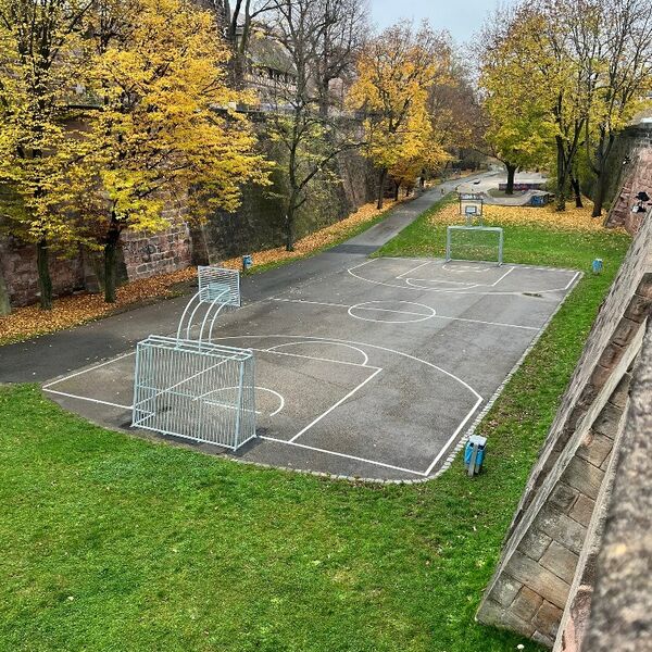 Abgeschlossenes Projekt 2024 Basketballplatz am Spittlertorgraben