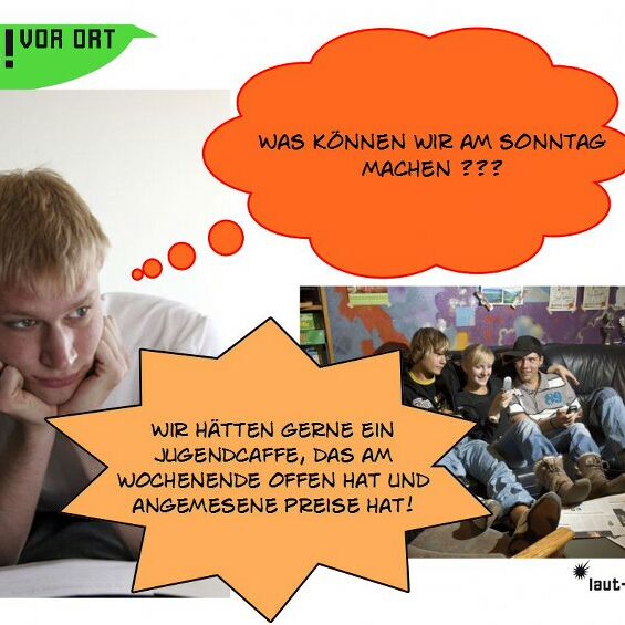 Von Jugendlichen auf der Jugendversammlung 2012 in der Villa Leon gestaltete Postkarte mit ihrem Anliegen