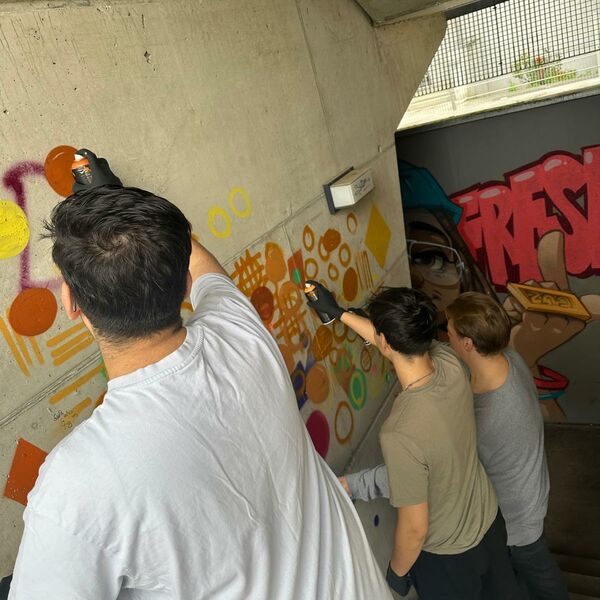 Foto Graffiti gegen Hate