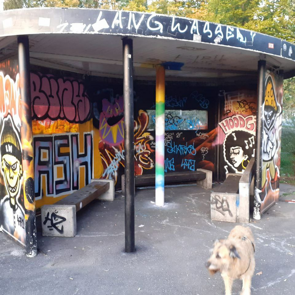 Foto von der Graffiti-Aktion Breslauer Straße