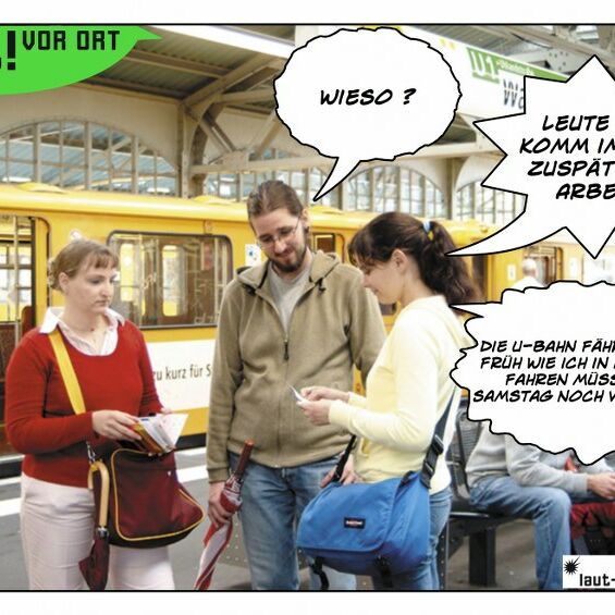 Von Jugendlichen auf der Jugendversammlung 2012 im Gost gestaltete Postkarte mit ihrem Anliegen