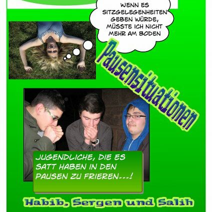 Von Jugendlichen auf der Jugendversammlung 2012 in der Villa Leon gestaltete Postkarte mit ihrem Anliegen