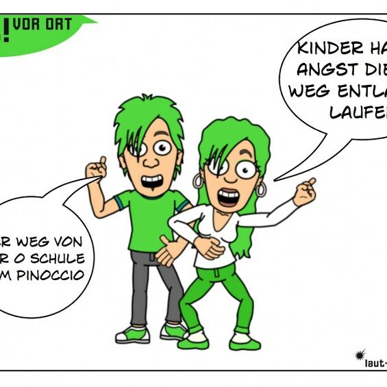Von Jugendlichen auf der Jugendversammlung 2014 in der Ossietzky-Schule gestaltete Postkarte mit ihrem Anliegen