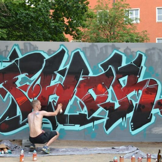 Foto von der Graffiti Aktion Feel the Energie 2016