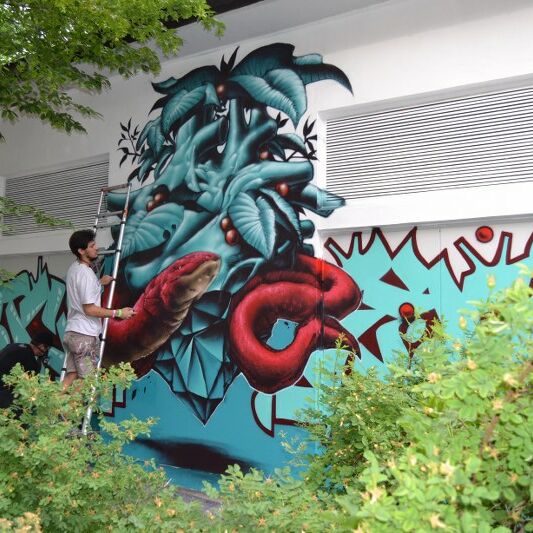 Foto von der Graffiti Aktion Feel the Energie 2016