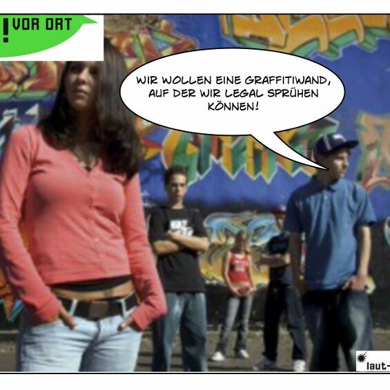 Von Jugendlichen auf der Jugendversammlung 2013 im U44 gestaltete Postkarte mit ihrem Anliegen
