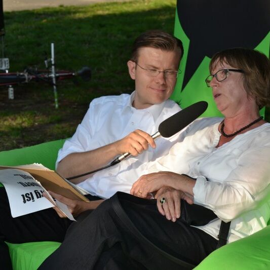 Foto von der laut Open Air Versammlung im Annapark 2014
