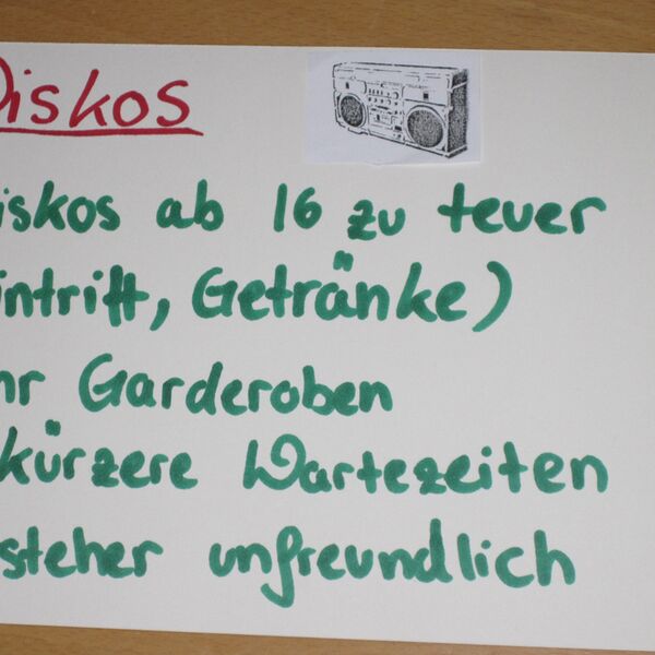Von Jugendlichen auf der Jugendversammlung 2011 gestaltete Postkarte mit ihrem Anliegen