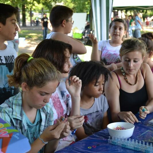 Foto von der laut Open Air Versammlung im Annapark 2014