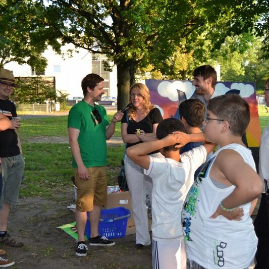 Foto von der laut Open Air Versammlung im Annapark 2014
