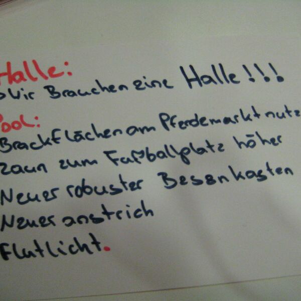Von Jugendlichen auf der Jugendversammlung 2012 in der Villa Leon gestaltete Postkarte mit ihrem Anliegen