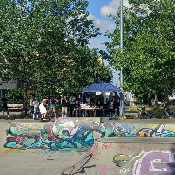 Foto vom Skatercontest am Pferdemarkt