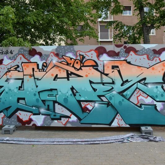 Foto von der Graffiti Aktion Feel the Energie 2016