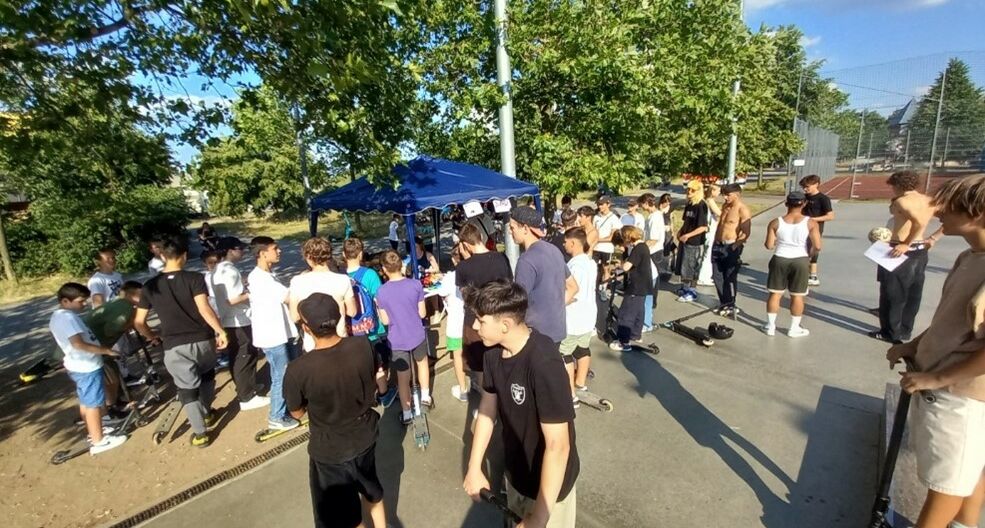 Foto vom Skatercontest am Pferdemarkt