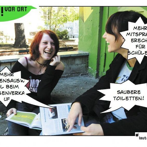 Von Jugendlichen auf der Jugendversammlung 2012 im Gost gestaltete Postkarte mit ihrem Anliegen