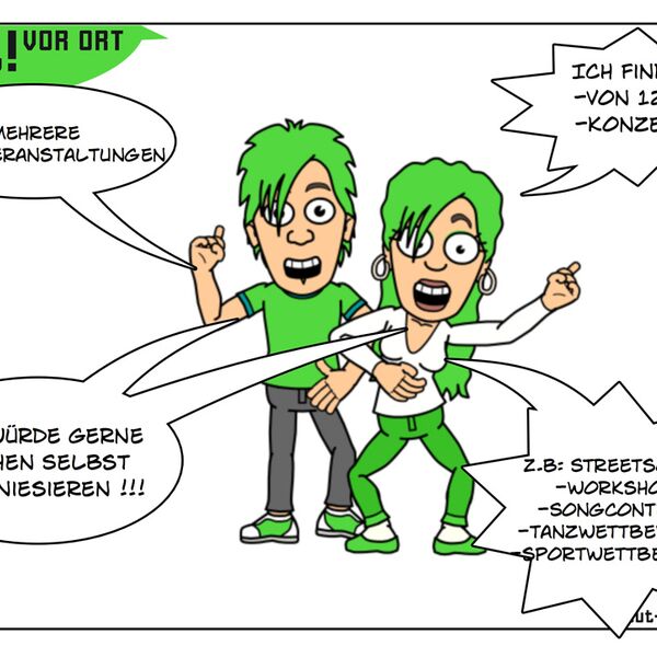 Von Jugendlichen auf der Jugendversammlung 2011 gestaltete Postkarte mit ihrem Anliegen