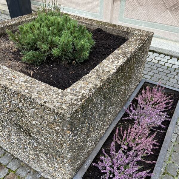 Foto des neu gestalteten Innenhofs am Willstätter Gymnasium