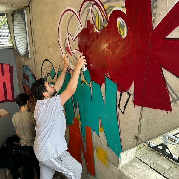 Foto Graffiti gegen Hate