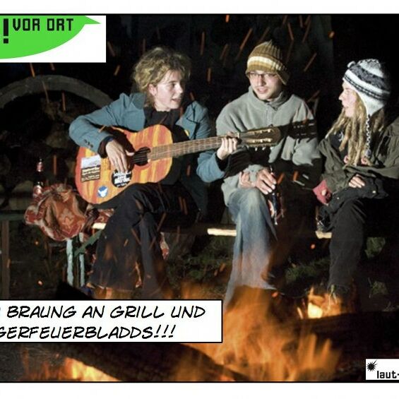 Von Jugendlichen auf der Jugendversammlung 2013 im Geiza gestaltete Postkarte mit ihrem Anliegen