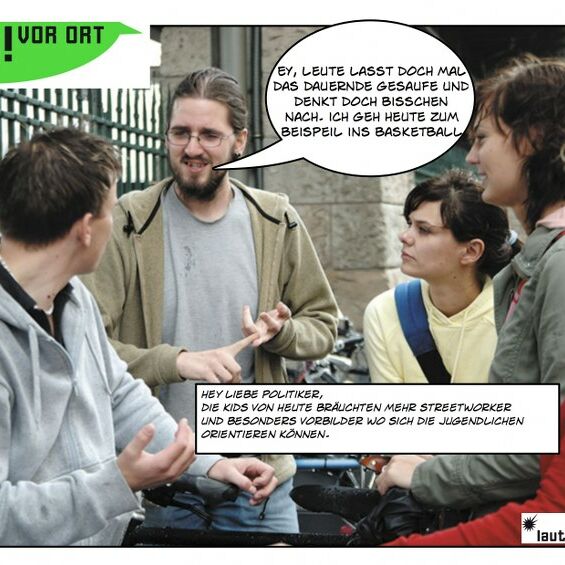 Von Jugendlichen auf der Jugendversammlung 2013 im Geiza gestaltete Postkarte mit ihrem Anliegen