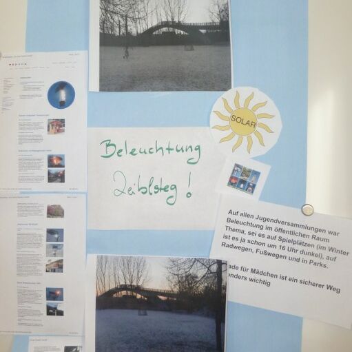 Bildlich kreativ gestaltetes Anliegen der Free Urban Stylers 2013
