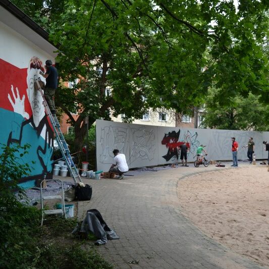 Foto von der Graffiti Aktion Feel the Energie 2016