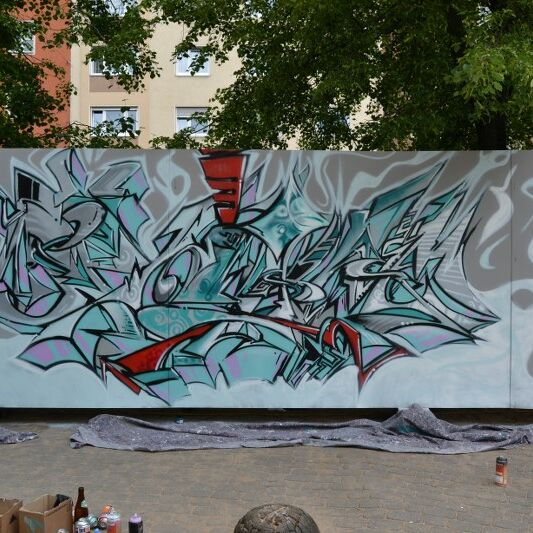 Foto von der Graffiti Aktion Feel the Energie 2016