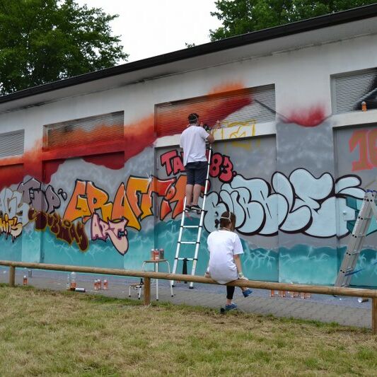 Foto von der Graffiti Aktion Feel the Energie 2016