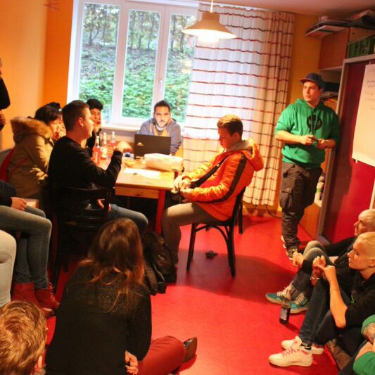 Foto von der Jugendversammlung im JH Niemöller 2015