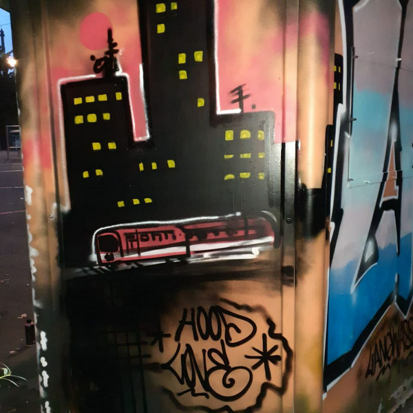Foto von der Graffiti-Aktion Breslauer Straße