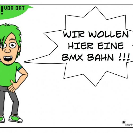 Von Jugendlichen auf der Jugendversammlung 2013 im Suspect gestaltete Postkarte mit ihrem Anliegen