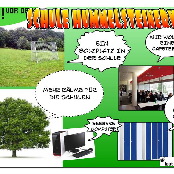Von Jugendlichen auf der Jugendversammlung 2011 gestaltete Postkarte mit ihrem Anliegen