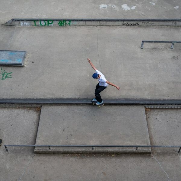 Skater bei der Eröffnung der neuen Unterstände am Spittlertorgraben