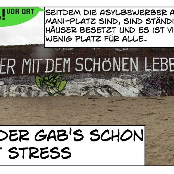 Von Jugendlichen auf der Jugendversammlung 2015 im Niemöller gestaltete Postkarte mit ihrem Anliegen