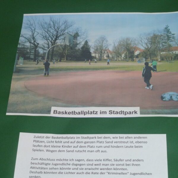 Bildlich kreativ gestaltetes Anliegen der Free Urban Stylers 2013