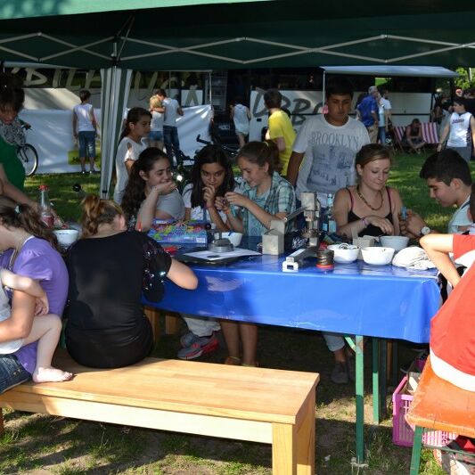 Foto von der laut Open Air Versammlung im Annapark 2014