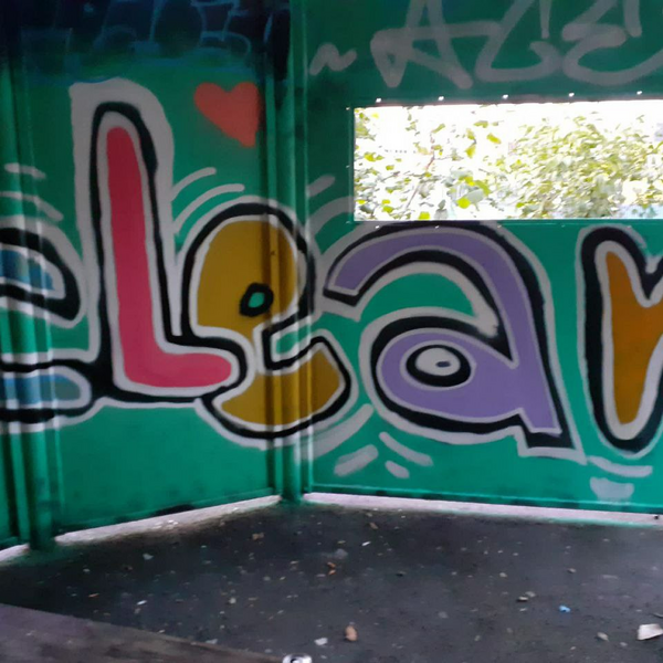 Foto von der Graffiti-Aktion Breslauer Straße