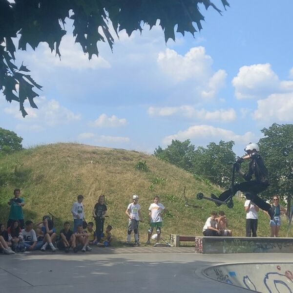 Foto vom Skatercontest am Pferdemarkt