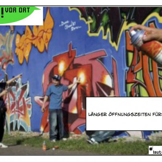 Von Jugendlichen auf der Jugendversammlung 2013 im U44 gestaltete Postkarte mit ihrem Anliegen