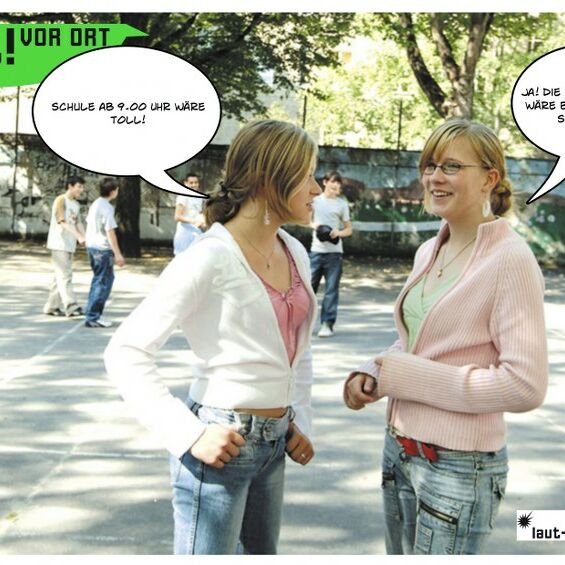Von Jugendlichen auf der Jugendversammlung 2013 im Suspect gestaltete Postkarte mit ihrem Anliegen