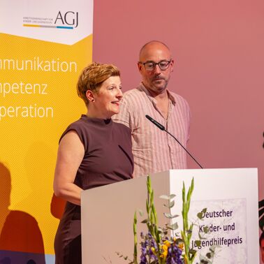 Laudatio Susann Rüthrich, die Kinder- und Jugendbeauftragte der Sächsischen Staatsregierung.  Foto: Christoph Mangler