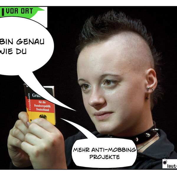 Von Jugendlichen auf der Jugendversammlung 2011 gestaltete Postkarte mit ihrem Anliegen